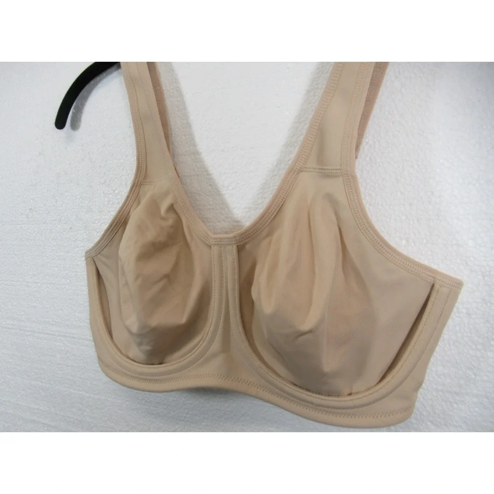 Wacoal Simone High Impact Sports Bra 32D Beige Underwire 855170